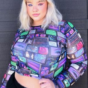 Dollskill Major Technical Difficulties Crop Top